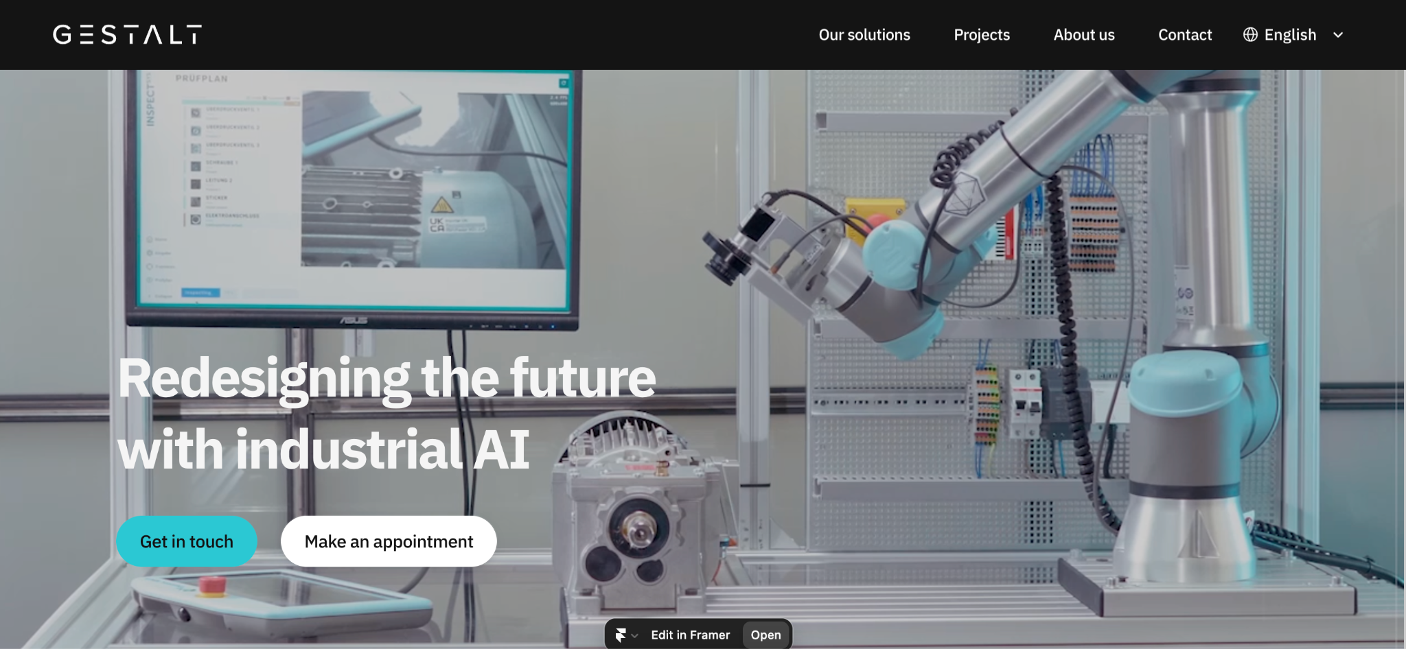 Gestalt Robotics Website Screenshot